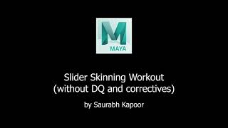 Adam Body Skin using slider joints | Maya Skinning |