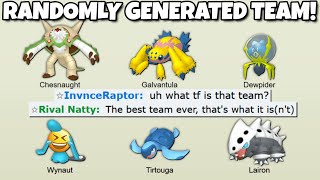 Pokemon Showdown but I RANDOMLY GENERATED MY TEAM!