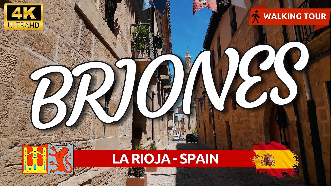 BRIONES 4K 🇪🇸 WALKING TOUR🚶‍♂️🍷 La Rioja SPAIN☀️