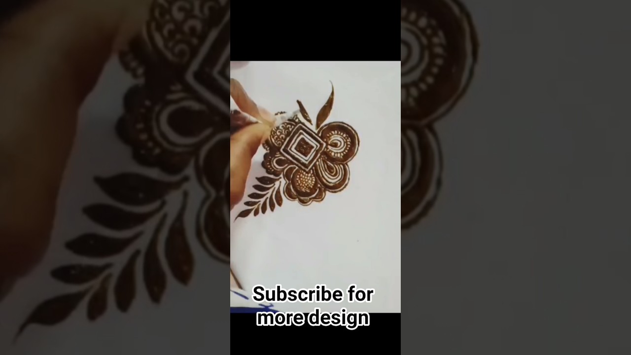 beautiful Arabic flowers design ☺️🌿#shortvideo #reel #mehndidesign #viral @Tammu-hennadesign#art