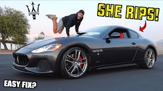 Total Cost To Fix Our Cheap FLOODED Maserati & First Test Drive!