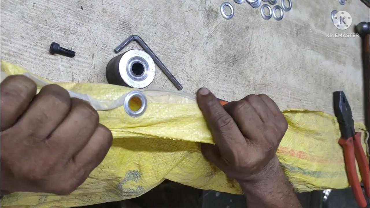 How to Install Eyelet in Tarpoulin manually......eyelets tarpoulin 