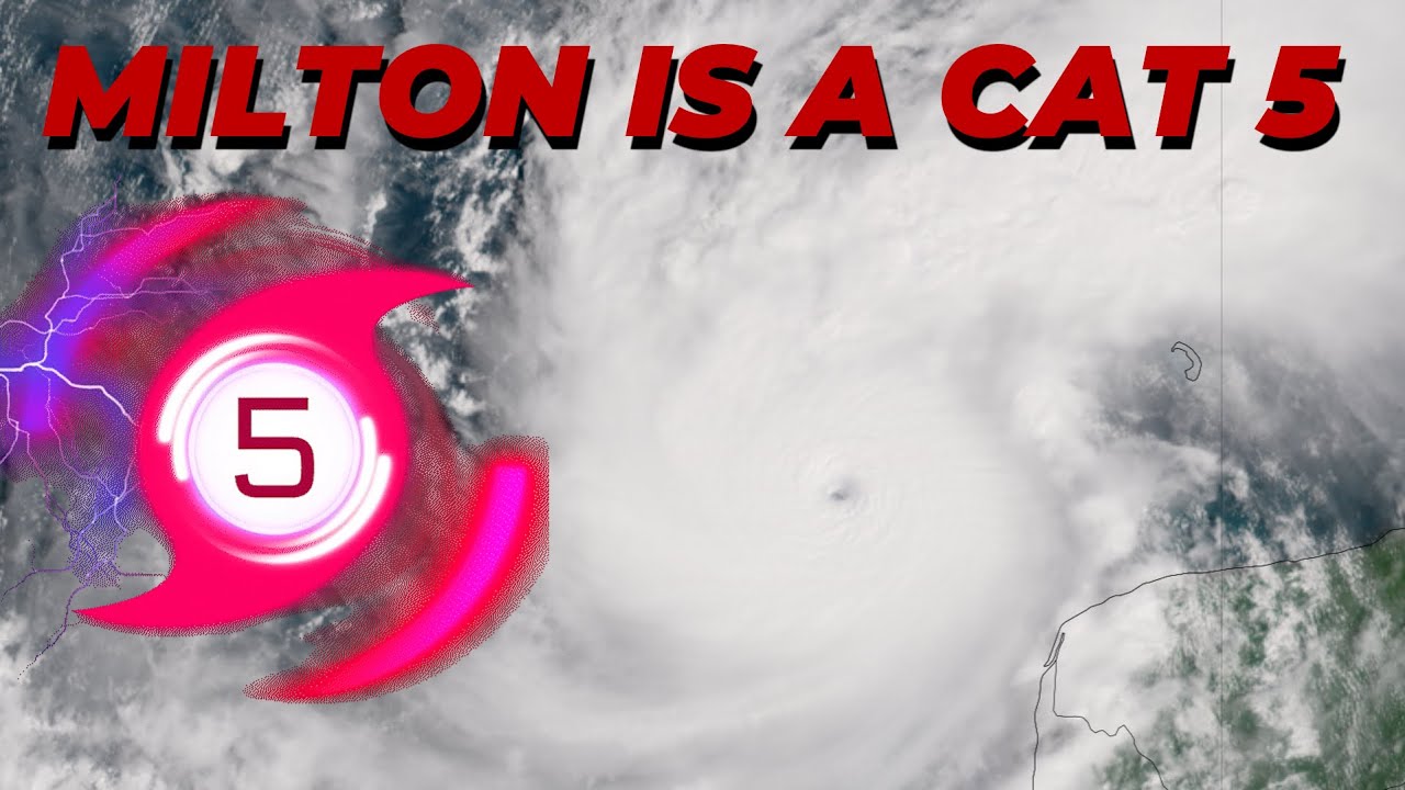 Milton explosively intensified to a Category 5 Major Hurricane - YouTube
