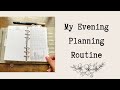 MY EVENING PLANNING ROUTINE | Evening check in