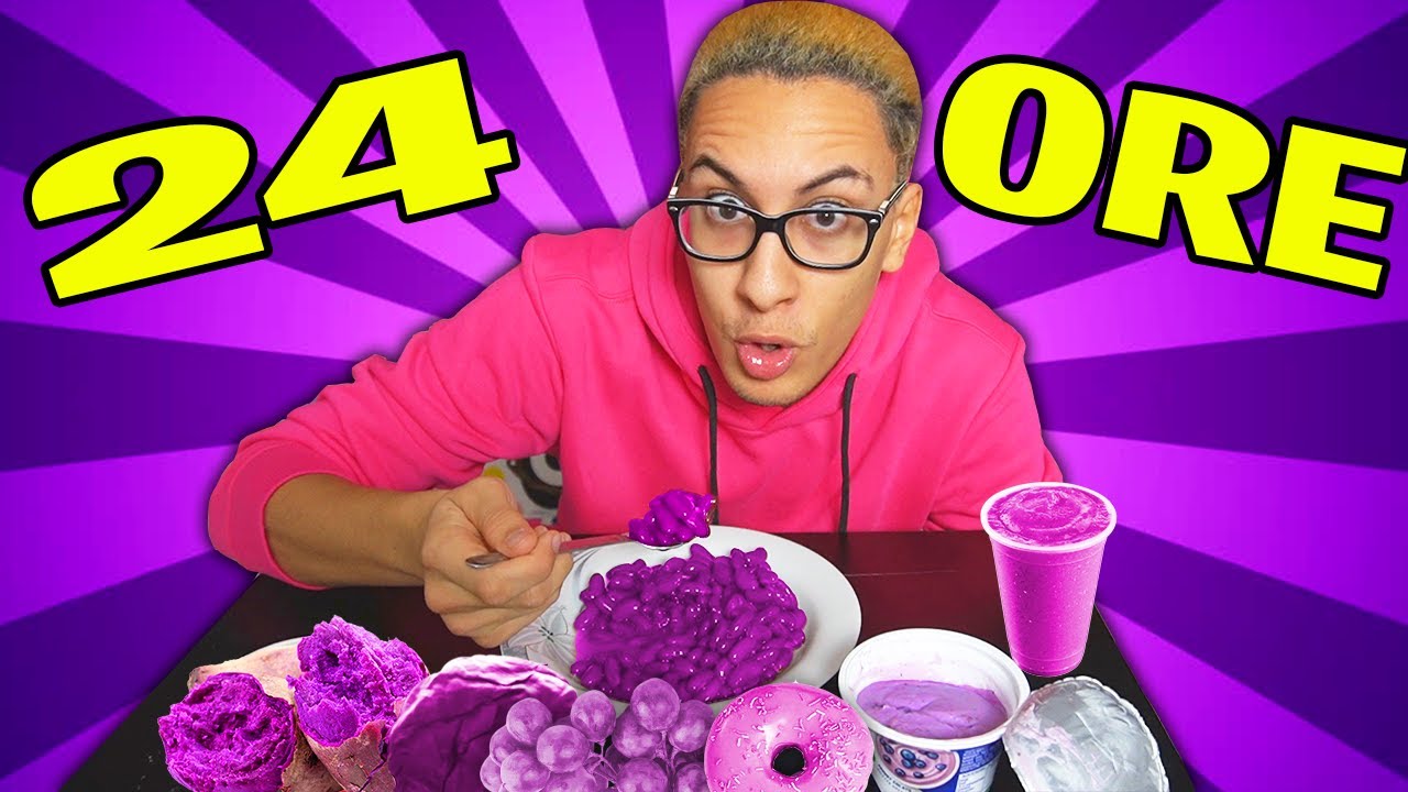 MANGIO CIBI dello STESSO COLORE per 24 ORE...