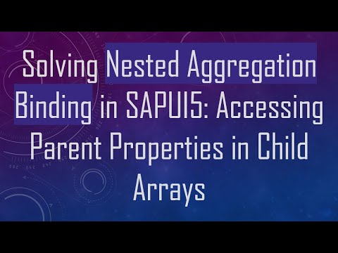 Solving Nested Aggregation