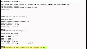 How to Configure Search Timers on Avaya Media Gateway G350