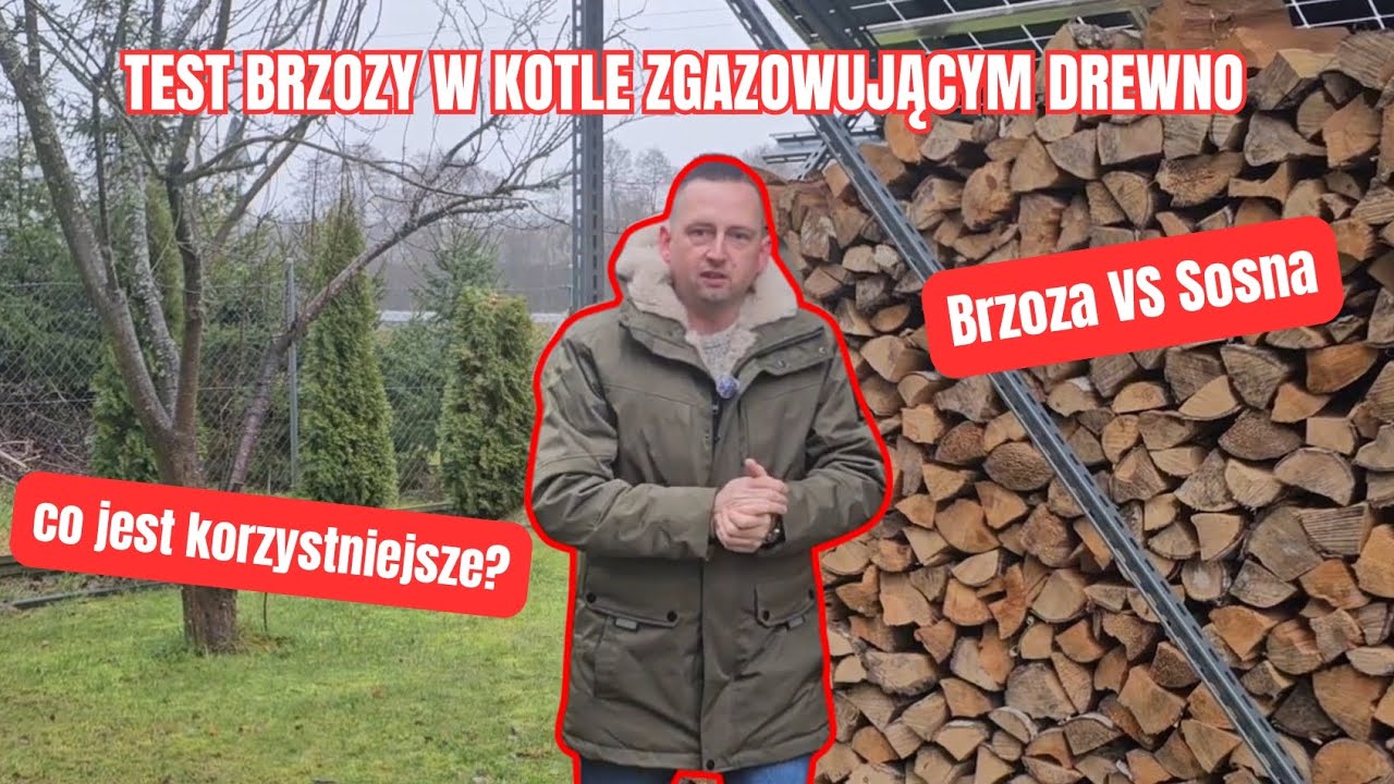 TEST BRZOZY W KOTLE ZGAZOWUJĄCYM DREWNO 