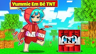 EM BÉ YUMMIE TNT BẢO VỆ HIHA VÀ SINH TỐ TEAM TRONG MINECRAFT*YUMMIE TNT CUTE ❣️💗