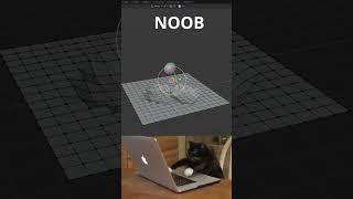 Noob vs Pro dynamic paint #blender3d #creativeblender