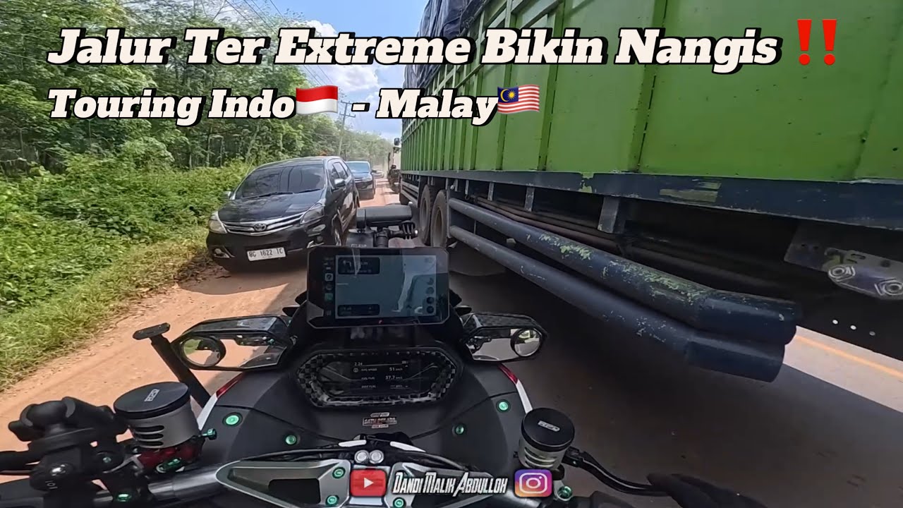 Ngeri T€rlind4s‼️Jalur Jambi Extreme sangat Bahaya w/ #akangmv | Duo Xmax 300cc