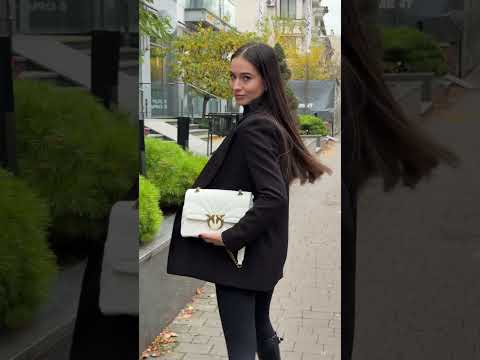 Сумка жіноча Big Love Bag Puff Butterfly Quilt White Gold, видео 1