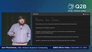 Q2B23 SV | Quantum Computing Beyond Circuits with Triple Alpha | Joe Fitzsimons