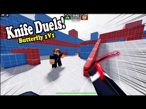 Knife Duels UPDATE Roblox -1V1 Epic Butterfly Knife + Cases