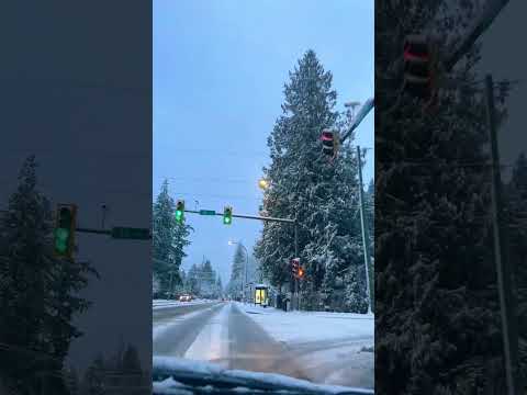 برف زیبای ونکوور کانادا