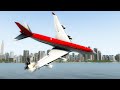 Boeing 747 Crash Into Water Without Direction From Airport | X-Plane 11