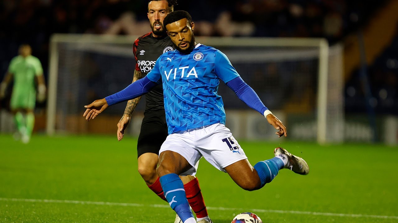 Stockport County Vs Shrewsbury Town Papa Johns Trophy Match