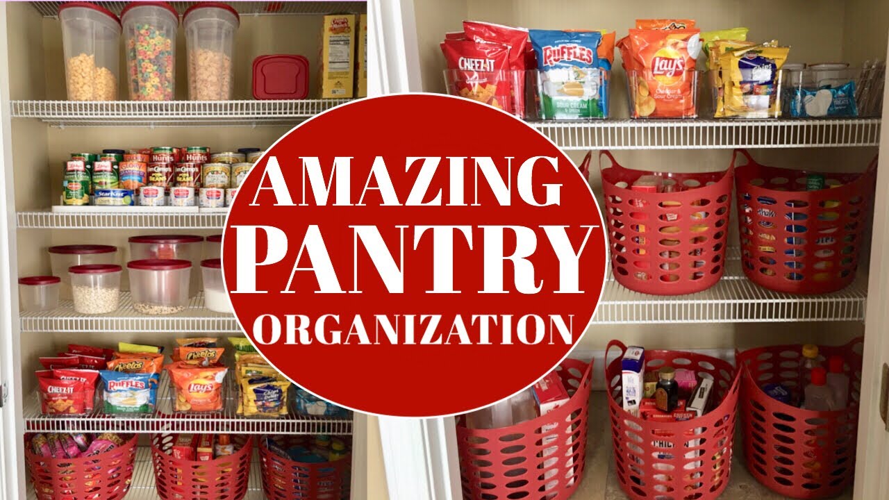PANTRY ORGANIZATION IDEAS - DOLLAR TREE PANTRY - pantry makeover - YouTube