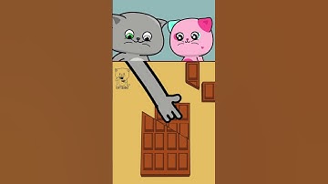 Infinite Chocolate Trick! 🍫 (Animation meme) #shorts