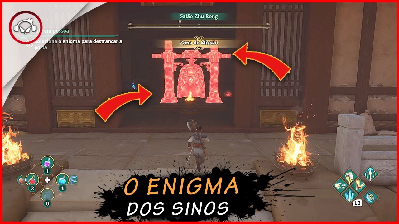 Miniatura do vídeo Immortals Fenyx Rising Myths of the easter realm, Como resolver o enigma dos sinos | SUPER DICA