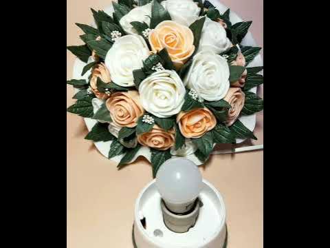 Букет светильник из изолона - YouTube