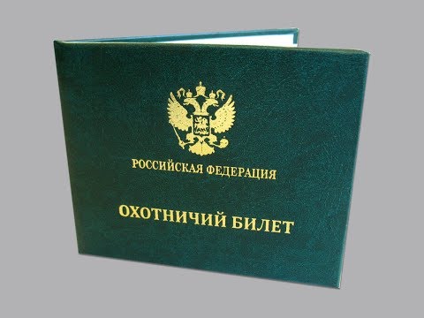 Для чего нужен зеленый охотничий билет (часть 1 основа)