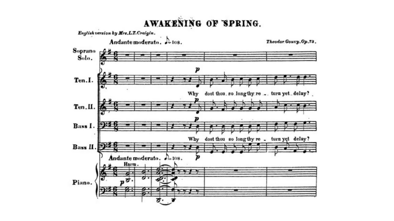 Louis Théodore Gouvy – Cantate de printemps