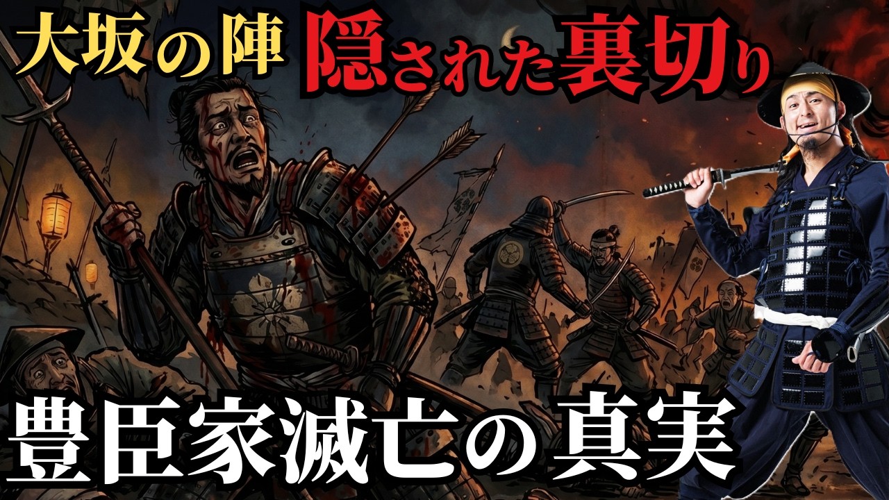 【歴史の闇】大坂の陣を決定づけた「最悪の裏切り」5選！なぜ豊臣は崩壊したのか？家康の罠と身内の背信…その壮絶な末路【歴史解説】