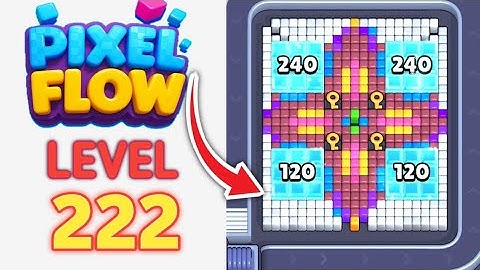 Pixel Flow Level 222 Walkthrough
