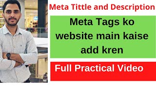 SEO - Learn to Upload Meta Tags in website | wordpress | Add meta tittle |meta description (Part-2)