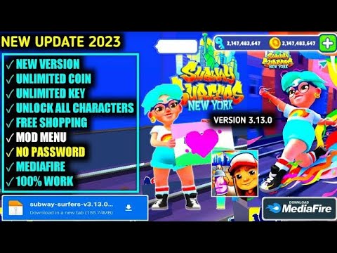 Subway Surfers Mod Menu 3.13.1 Latest 2023 Unlock Characters 