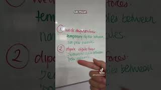 The three intermolecular forces you need to know for Year 11 Chemistry