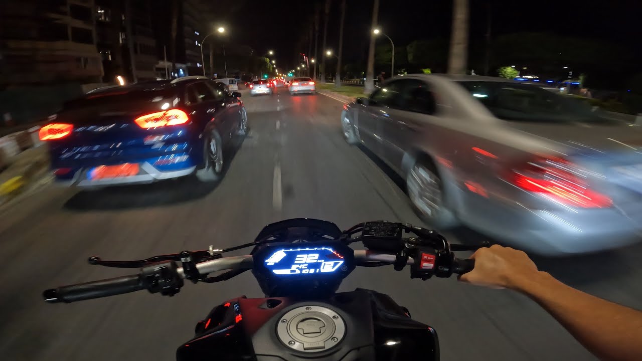YAMAHA MT-07 PURE SOUND | Night Ride Freedom