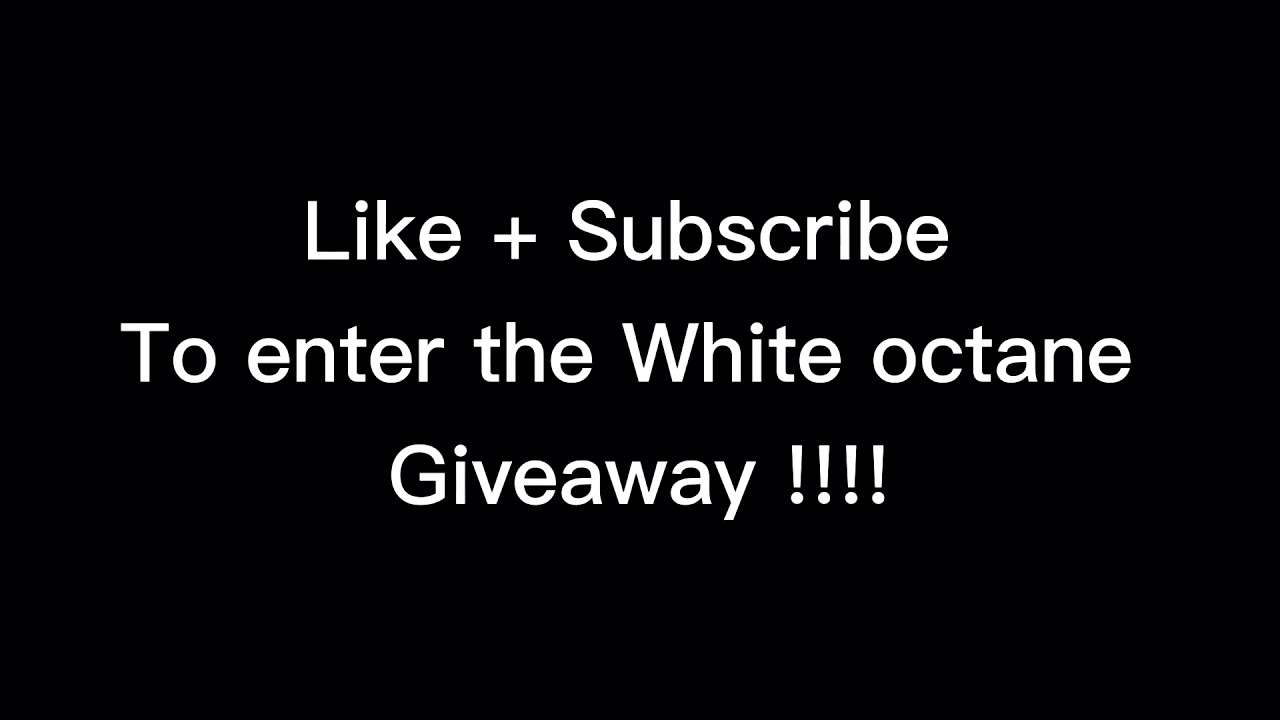 Titanium White octane Giveaway !!!