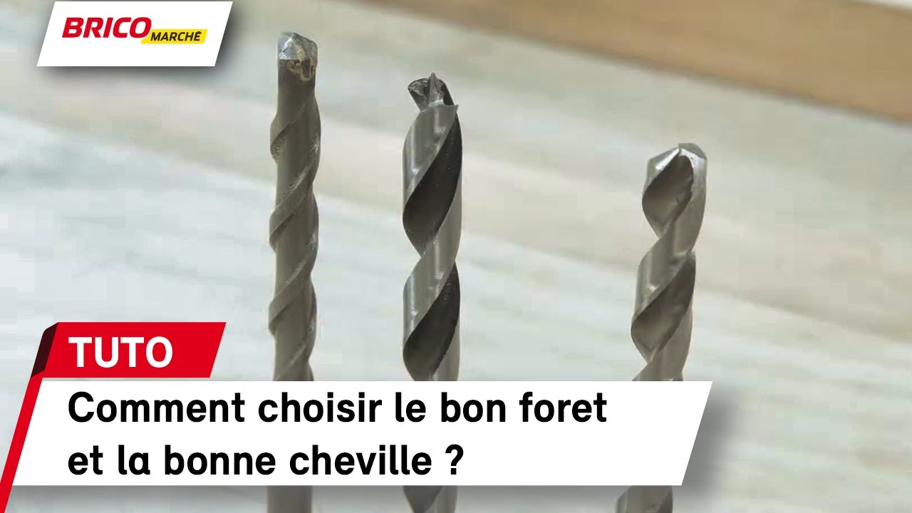 Comment choisir entre le bon foret et la bonne cheville ?