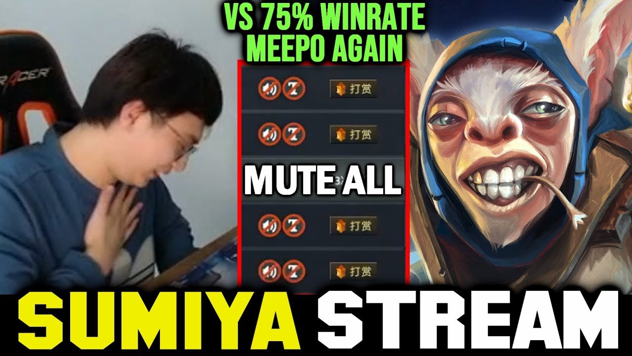 SUMIYA Invoker vs 75% Winrate Meepo Spammer AGAIN | Sumiya Invoker stream Moment 