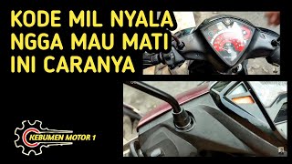 cara mengatasi lampu mil nyala terus di mio j