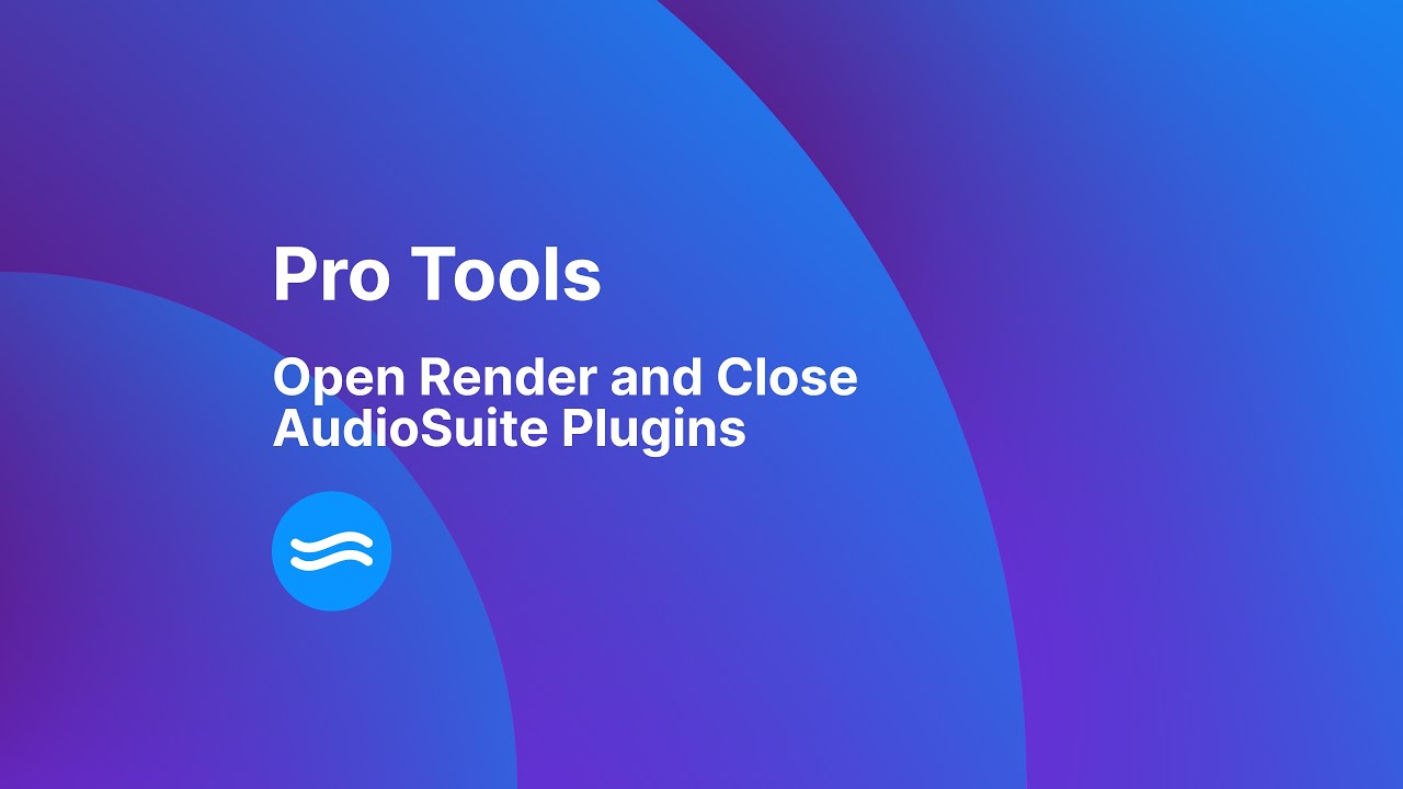 Open Render and Close AudioSuite Plugins with SoundFlow
