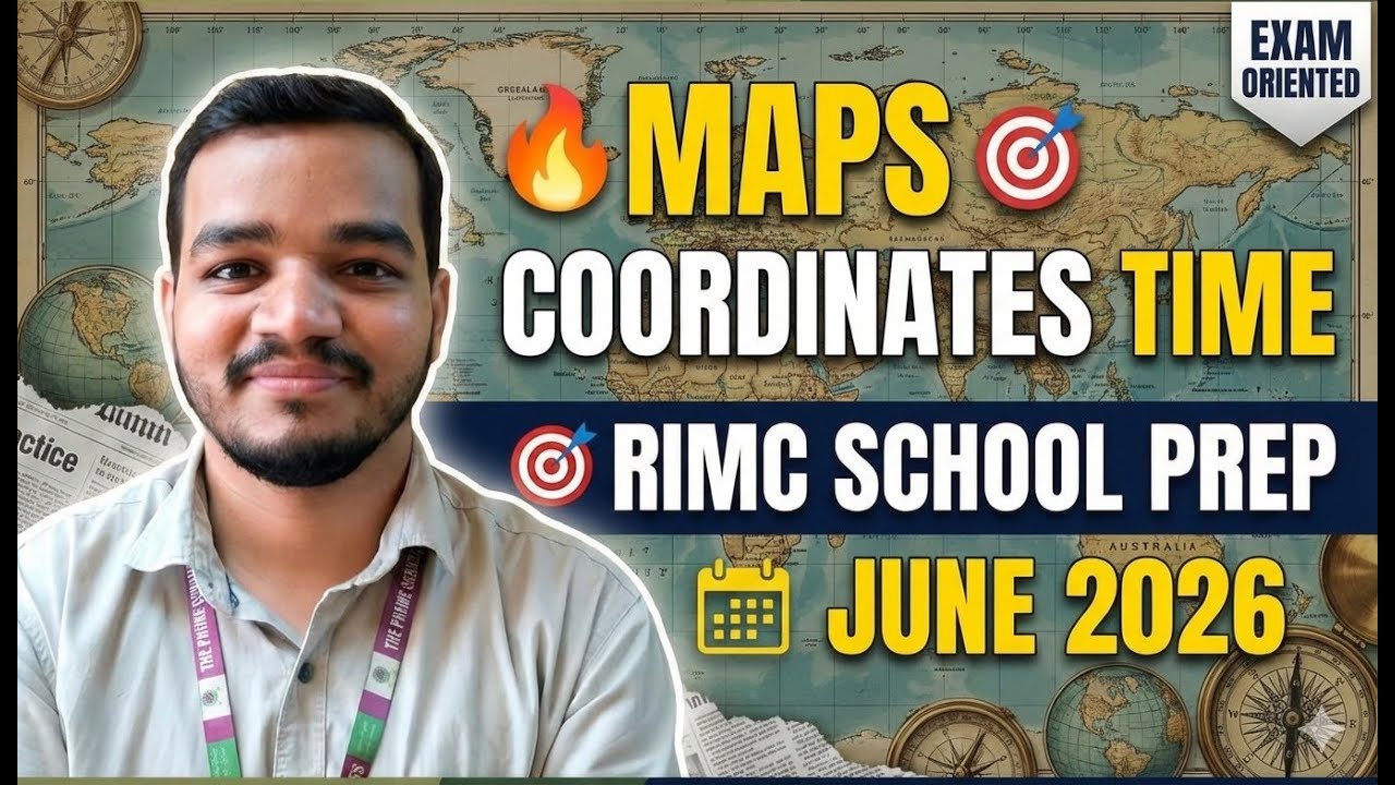 RIMC June 2026 | MAP AND COORDINATES TIME| MCQS | Complete Geography GK Class