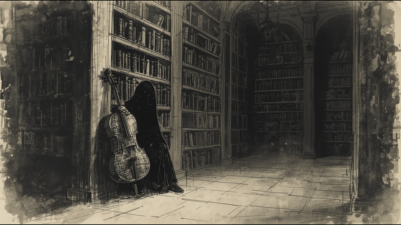 Dark Academia Cello for Melancholy & Writing