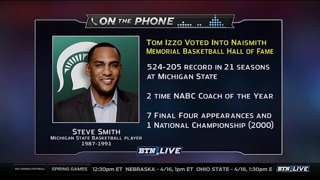 Steve Smith Talks About Tom Izzo Youtube youtube