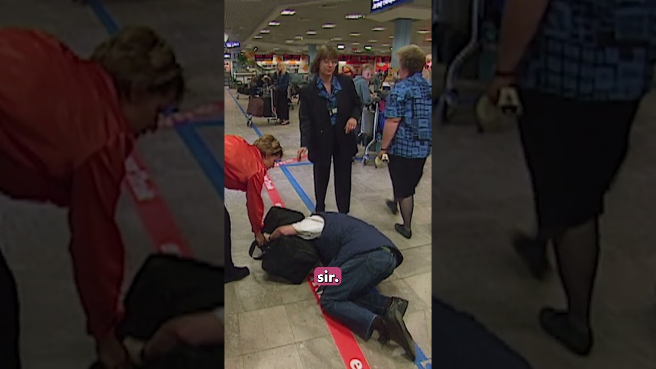 Having had too much to drink on the flight, will he make his transfer? 