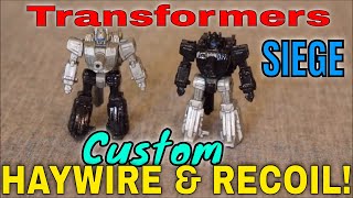 Custom Transformers Siege Haywire and Recoil - GotBot True Review NUMBER 727