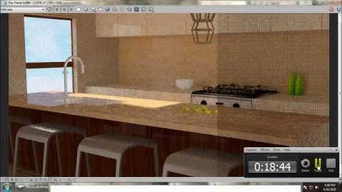 Tutorial on Modeling, Texturing and lighting a 3d Kitchen in 3dsmax using Vray ( Part 9)
