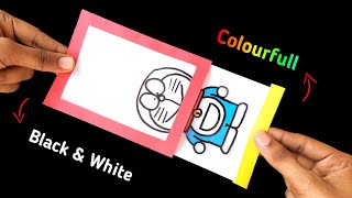 Black & White to Colourfull Magic toy | Easy paper toy | homemade Colour changing toy | prank toy screenshot 1