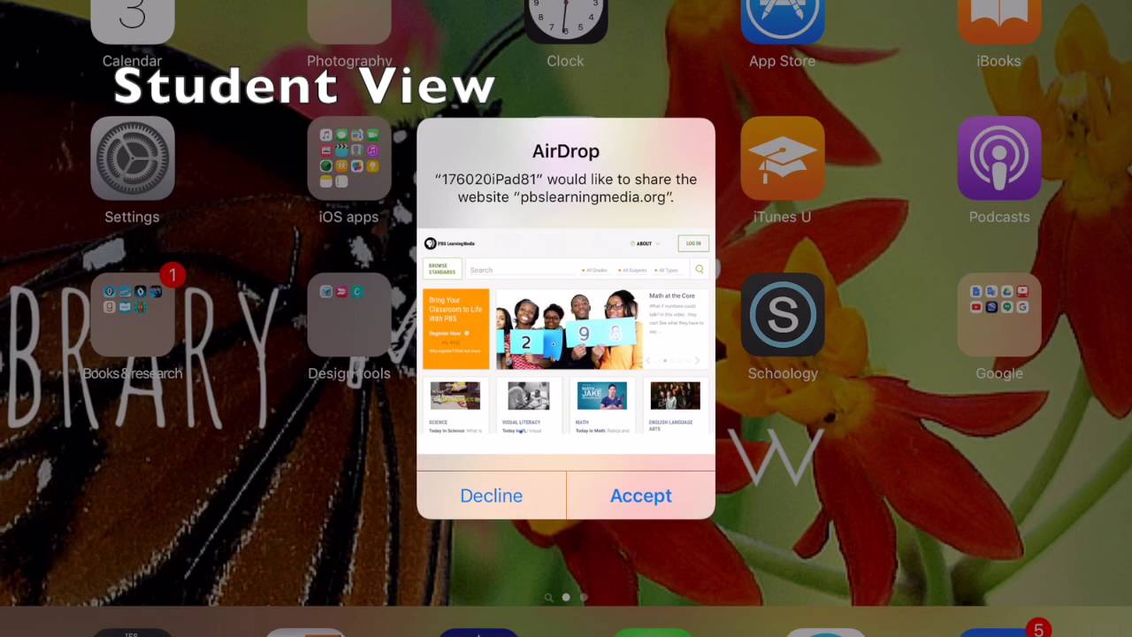 How to Airdrop a Website to Students