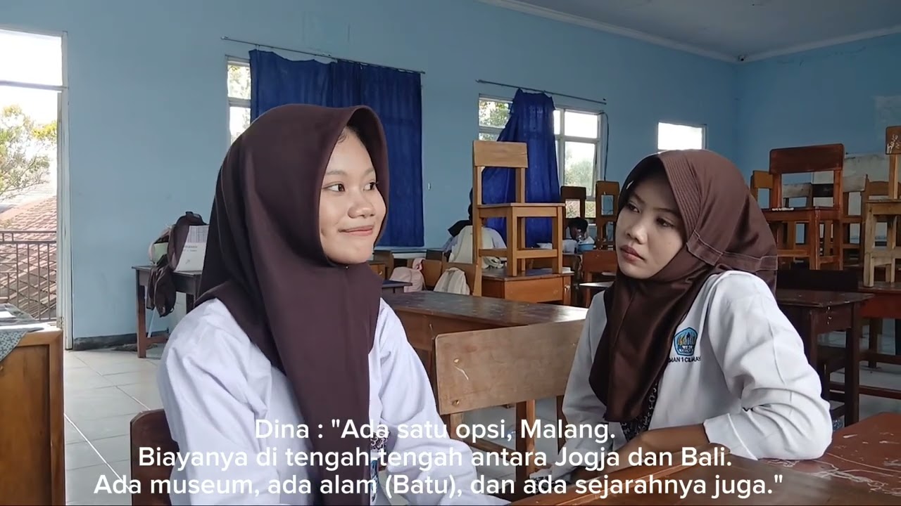 Tugas Bahasa Indonesia bermain peran oleh kelompok 4 Kelas X-5