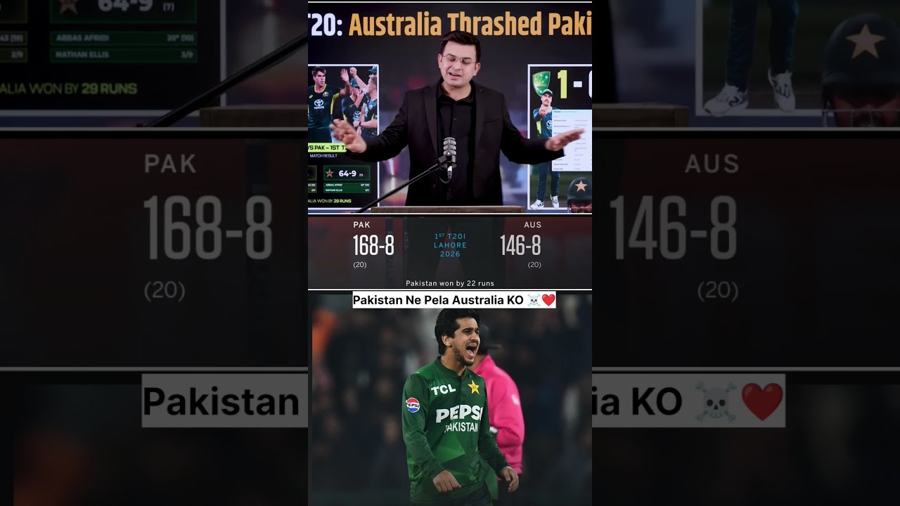 Pakistan won by 22Runs ❤️☠️ Fast T20 Match Against Australia 