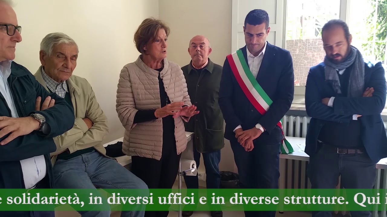 Mirella Rossi all'inaugurazione dell'ambulatorio iniettivo di Via Maggiore