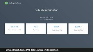 6 Dylan Street, Tarneit VIC 3029 | AuPropertyReport.Com